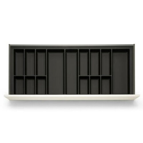 Gitta bestekindeling zwart voor Legrabox, breedte 1122 mm, diepte 472 mm