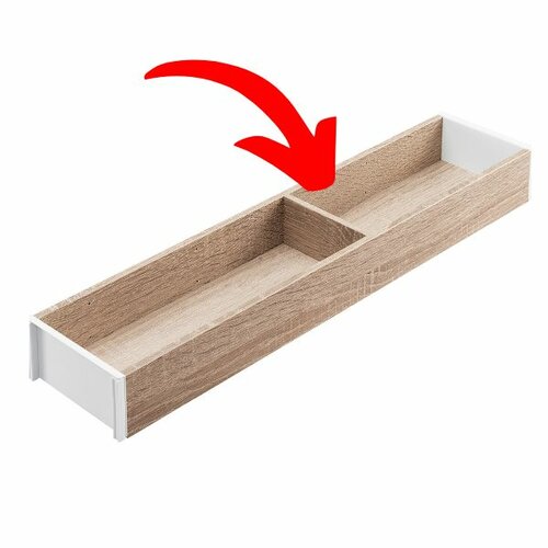 Wood Wilson dwarsverdeling, 100 mm breed, Bardolino eikendecor/wit