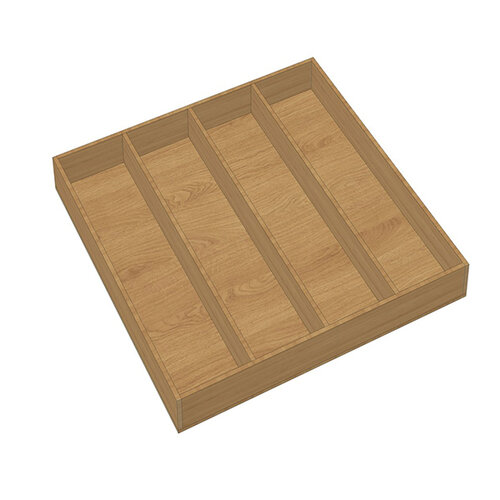 Houten bestekbak op maat, massief cederhout, type U2