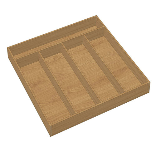 Houten bestekbak op maat, massief cederhout, type U3