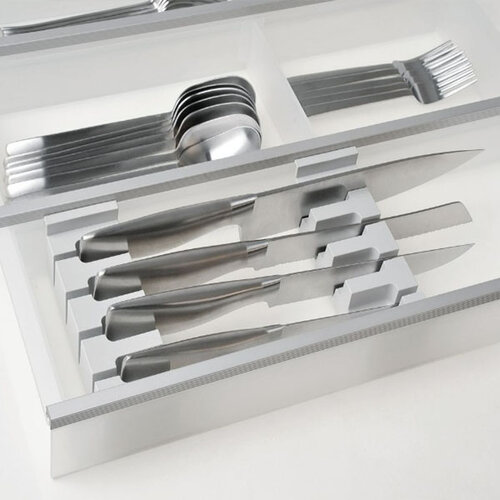 Messenhouder voor Cuisio bestekbakken grijs