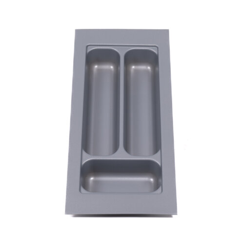 Bestekbak 175 mm tot 200 mm breed, zilvergrijs (Basic)