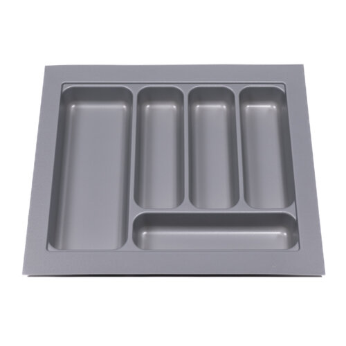 Bestekbak 451 mm tot 500 mm breed zilvergrijs (Basic)