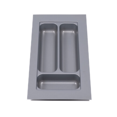 Bestekbak 201 mm tot 250 mm breed zilvergrijs (Basic)