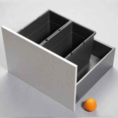 Set afvalemmers hoog 280 mm, breed 420 mm, diep 430 mm