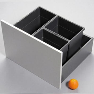 Set afvalemmers hoog 280 mm, breed 490 mm, diep 420 mm