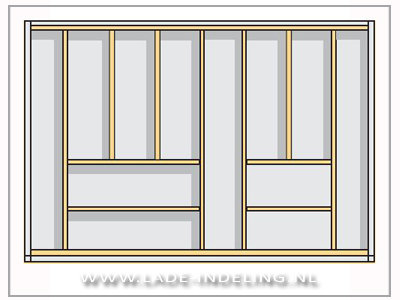 InnoTech OrgaTray Deluxe 2 bestekbak 90/62cm