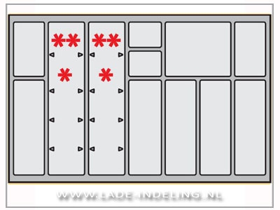 InnoTech OrgaTray classic bestekbak 78.6 - 83.5/44.1 - 52cm