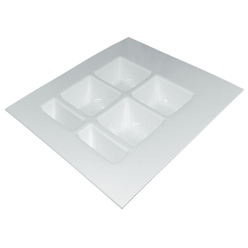 Clinic indeling 57 mm hoog, wit, 380 - 490 mm diep / 350 - 390 mm breed