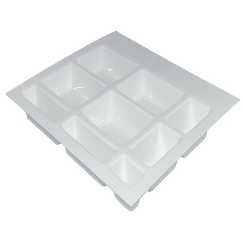 Clinic indeling 57 mm hoog, wit, 380 - 490 mm diep, 500 - 540 mm breed