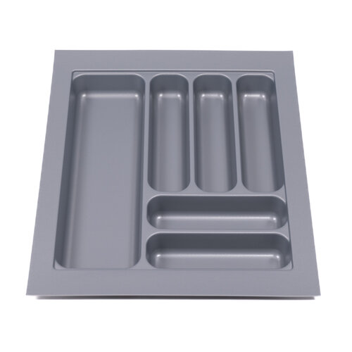 Bestekbak 401 mm tot 450 mm breed zilvergrijs (Basic)