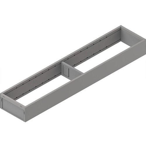 AMBIA-LINE lade-indeling, 100 mm breed, Indiumgrijs mat