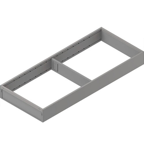 AMBIA-LINE lade-indeling, 200 mm breed, Indiumgrijs mat