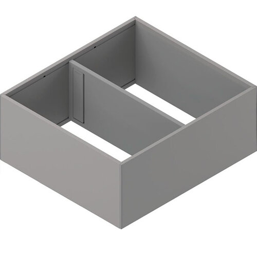 AMBIA-LINE lade-indeling 242 mm breed, 110 mm hoog, Indiumgrijs mat