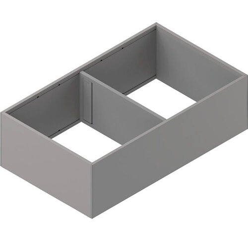 AMBIA-LINE lade-indeling, 218 mm breed,110 mm hoog, Indiumgrijs mat