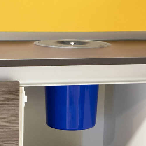 Inbouw afvalemmer met deksel, 7 liter