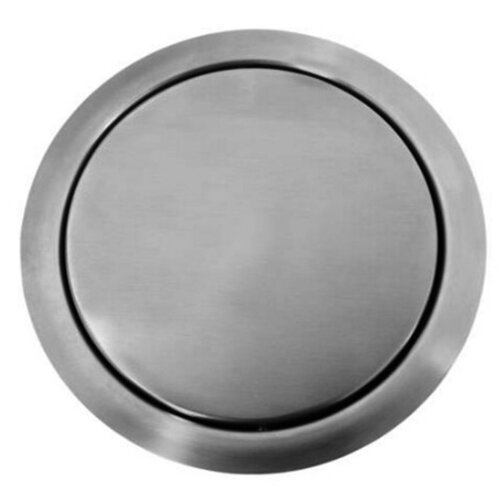 Inbouw afvalklep, rond, RVS, zonder demping