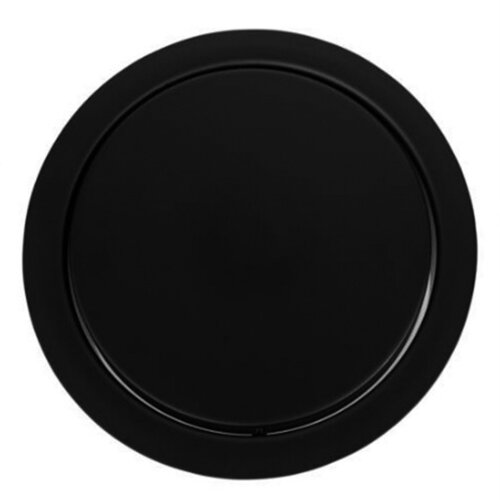 Inbouw afvalklep, rond, zwart, zonder demping