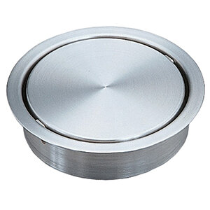 Inbouw afval klep rond