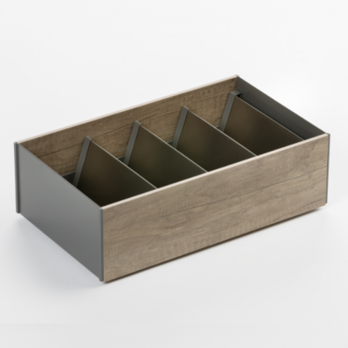 Spicy Stuart Kruidenhouder, in grijs/nebraska eikendecor frame