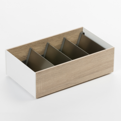 Spicy Stan Kruidenhouder, in wit/bardolino eikendecor frame