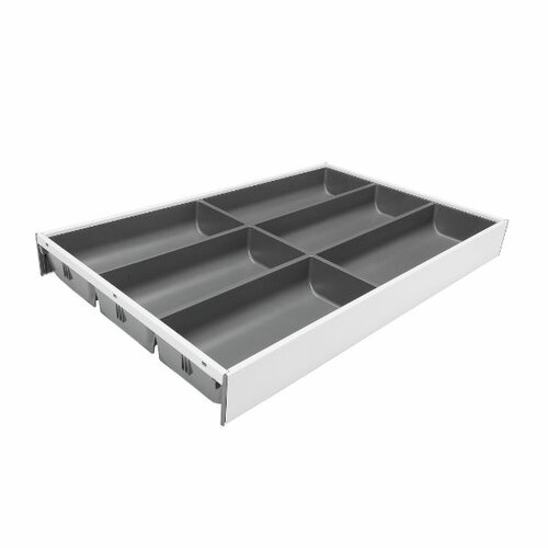 Steel Steffi indeling voor besteklade, 300 mm breed, wit