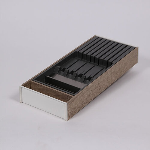 Messenhouder in Wit / Bardolino eikendecor frame