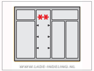 InnoTech OrgaTray classic bestekbak 53.6 - 58.5/38 - 44cm