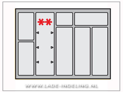 InnoTech OrgaTray classic bestekbak 58.6 - 63.5/38 - 44cm