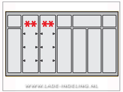 InnoTech OrgaTray classic bestekbak 78.6 - 83.5/38 - 44cm