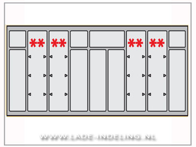 InnoTech OrgaTray classic bestekbak 98.6 - 103.5/38 - 44cm