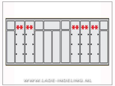 InnoTech OrgaTray classic bestekbak 118.6 - 123.5/38 - 44cm