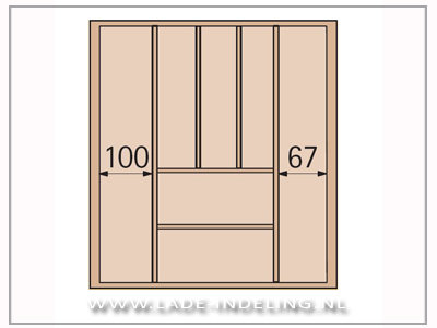 InnoTech OrgaTray Exclusiv 1 bestekbak 60/47cm