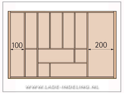InnoTech OrgaTray Exclusiv 1 bestekbak 90/47cm