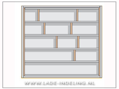 InnoTech OrgaTray Deluxe 2 bestekbak 60/62cm
