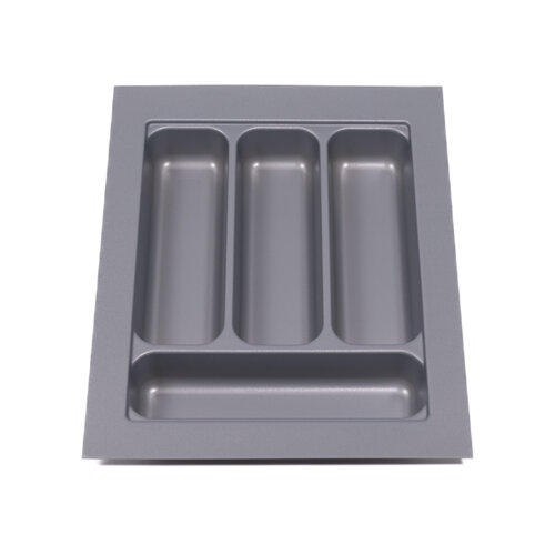 Bestekbak 305 mm tot 350 mm breed zilvergrijs (Basic)
