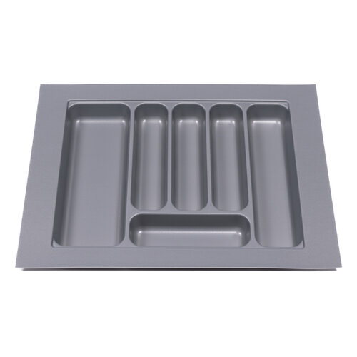 Bestekbak 500 mm tot 600 mm breed zilvergrijs (Basic)