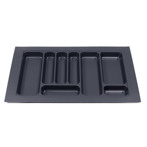 Bestekbak 695 mm tot 800 mm breed antraciet (Basic)