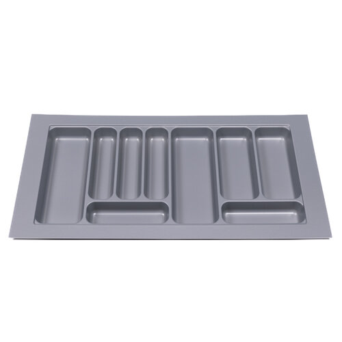 Bestekbak 785 mm tot 900 mm breed zilvergrijs (Basic)