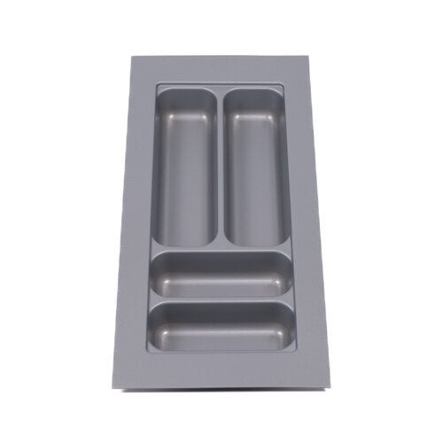 Bestekbak 210 mm tot 250 mm breed, zilvergrijs (Basic)