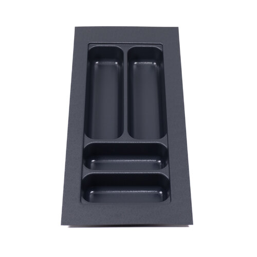 Bestekbak 210 mm tot 250 mm breed, antraciet(Basic)