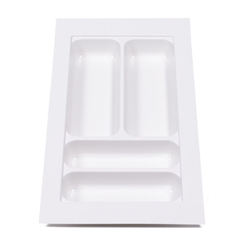 Bestekbak 260 mm tot 300 mm breed, wit (Basic)