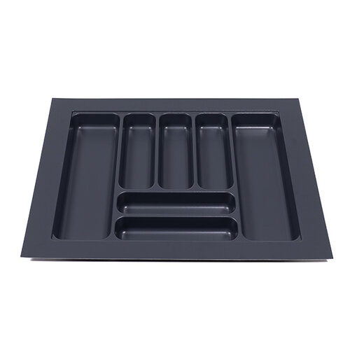 Bestekbak 595 mm tot 700 mm breed antraciet (Basic)