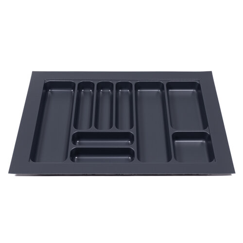 Bestekbak 710 mm tot 800 mm breed antraciet (Basic)