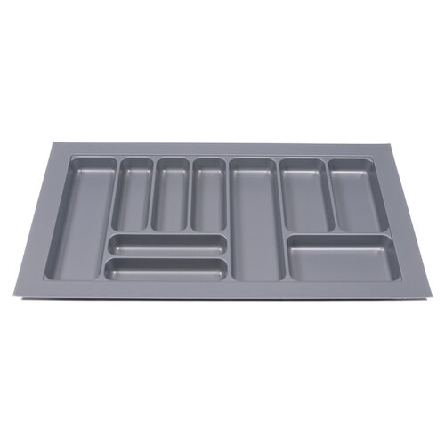 Bestekbak 880 mm tot 1000 mm breed zilvergrijs (Basic)
