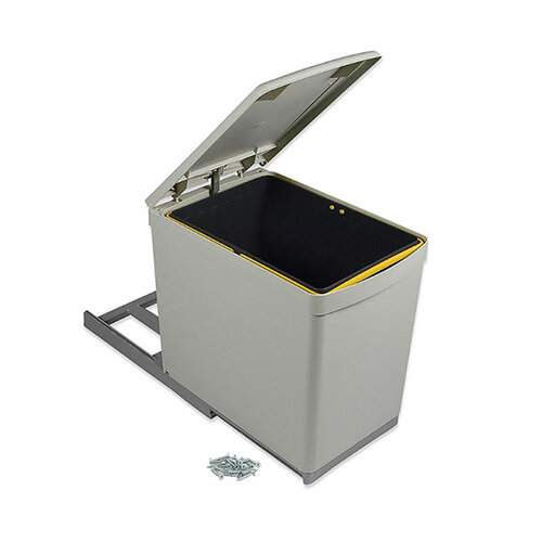 Uittrekbare afvalemmer van Emuca, inhoud 16 liter