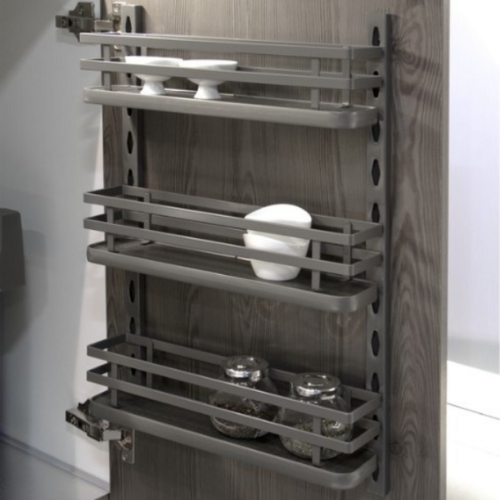 Kruidenrek van Emuca voor aan de wand, antraciet