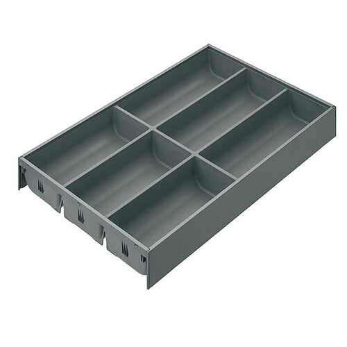 AMBIA-LINE indeling voor besteklade, 300 mm breed, oriongrijs