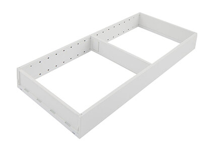 Steel Steffi lade-indeling, 200 mm breed, wit