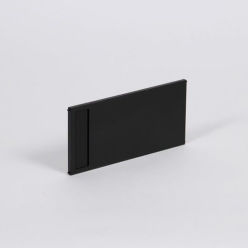 AMBIA-LINE dwarsverdeling, 242 mm breed, Carbonzwart